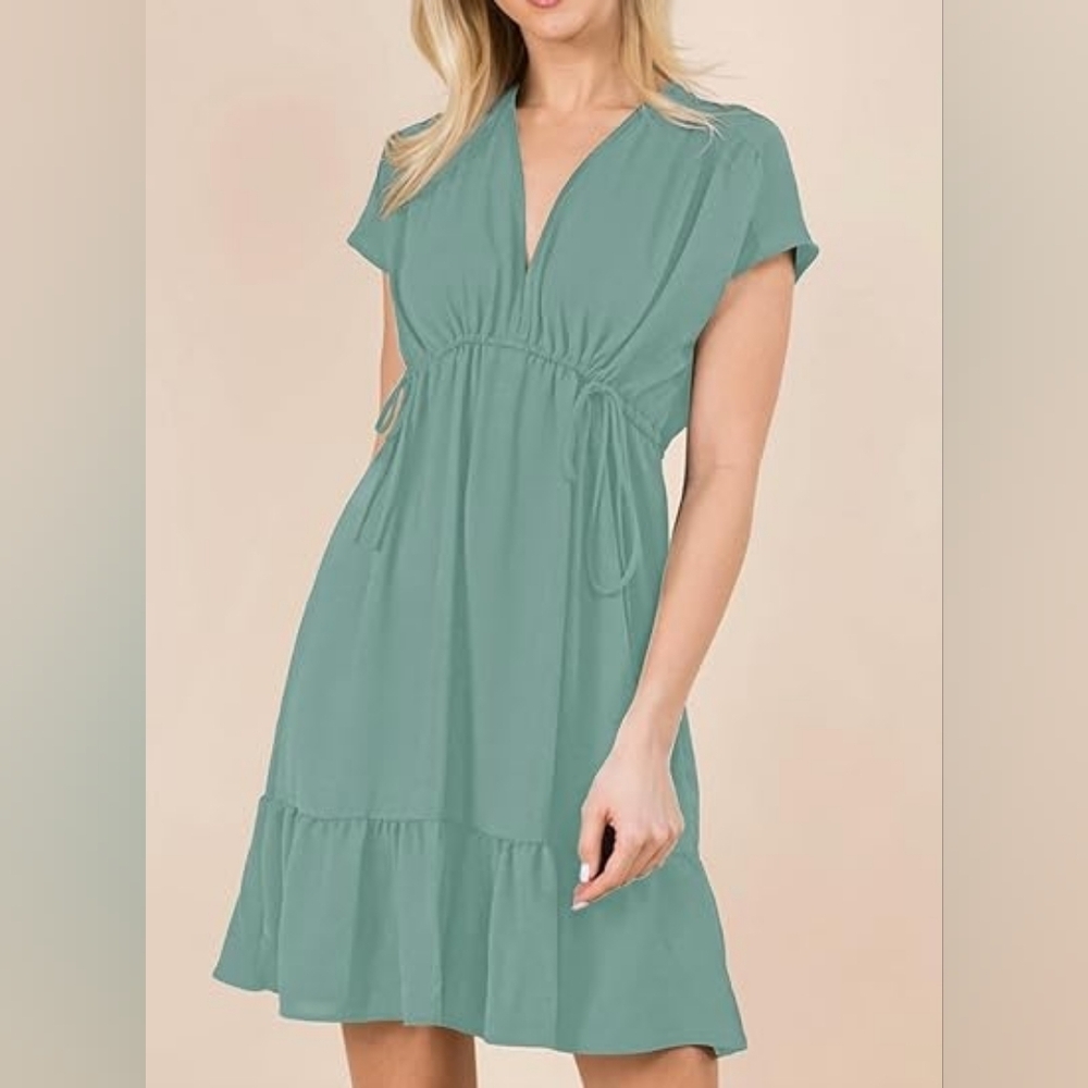 Coastal Chic Dress NWT | Flattering Empire Waist Mini - Picture 4 of 9